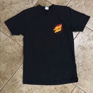 Santa Cruz Skateboards Black Graphic T-Shirt